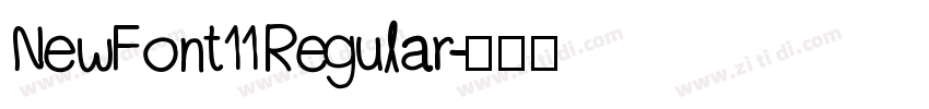 NewFont11 Regular字体转换